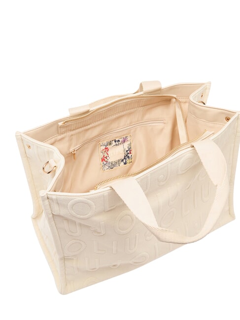 LOGO Handtasche mit Schulterriemen wei&szlig;e Creme - Damentaschen