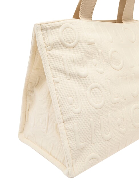 LOGO Handtasche mit Schulterriemen wei&szlig;e Creme - Damentaschen