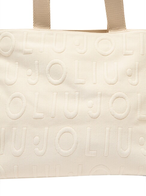 LOGO Handtasche mit Schulterriemen wei&szlig;e Creme - Damentaschen