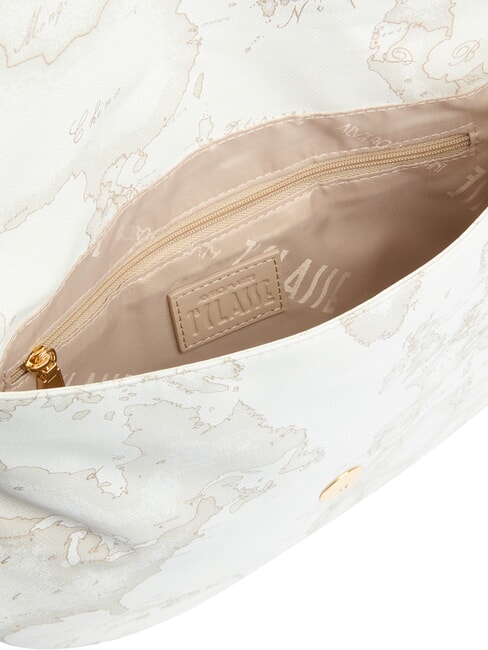 GEO CLASSIC Schultertasche mit Klappe Wei&szlig; - Damentaschen