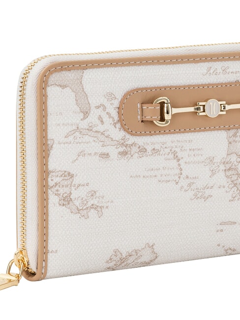 GEO CLASSIC Ziparound-Geldb&ouml;rse Wei&szlig; - Brieftaschen Damen