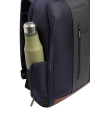 PIQUADRO BRIEF 2 Laptop-Rucksack und iPad-Halter aus recyceltem Stoff blau/Leder - PC-Rucks&auml;cke - 5