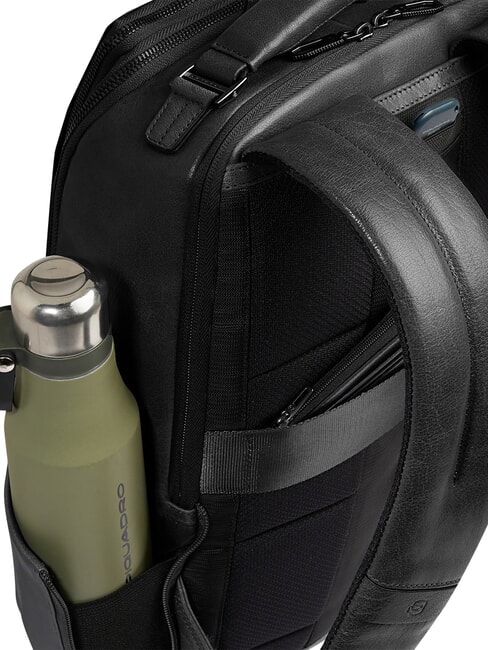 S141 Lederrucksack, 14-Zoll-Laptopfach Schwarz - PC-Rucks&auml;cke