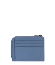 PIQUADRO ATLAS Flaches Leder-Kartenetui und M&uuml;nzfach - Brieftaschen Herren