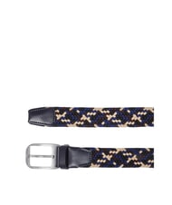 PIQUADRO CINTURE COLL.109 Elastischer geflochtener G&uuml;rtel beige/blau - G&uuml;rtel - 2