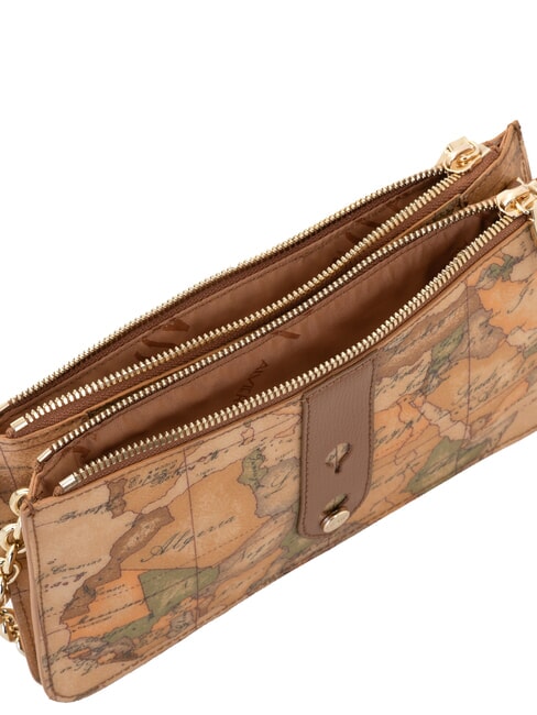 ESCAPE GEO Schultertasche mit Kette und Schulterriemen TABAK - Damentaschen