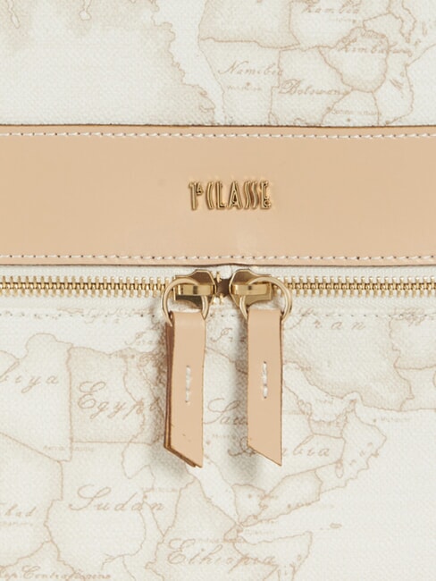 GEO CLASSIC Rucksack mit Vorder- und R&uuml;ckentasche Wei&szlig; - Damentaschen