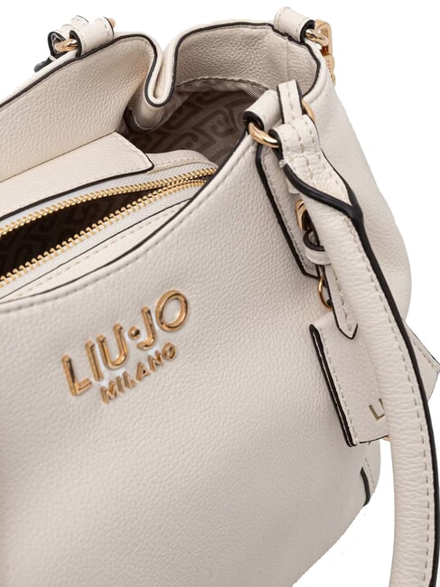 TREPIDA Schultertasche mit Schultergurt Creme - Damentaschen