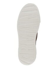 ARMANI EXCHANGE KURT Turnschuhe gebrochenes Wei&szlig; + blasses Gold - Schuhe Unisex - 3