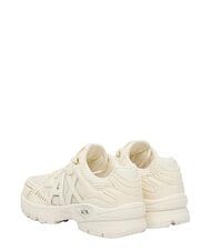 ARMANI EXCHANGE SPEED Turnschuhe gebrochenes Wei&szlig; + blasses Gold - Schuhe Unisex - 4