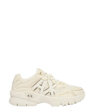 ARMANI EXCHANGE SPEED Turnschuhe gebrochenes Wei&szlig; + blasses Gold - Schuhe Unisex - 5