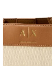 ARMANI EXCHANGE WAVE Einkaufstasche mit Schultergurt nat&uuml;rlicher / salzhaltiger Ton - Damentaschen - 6