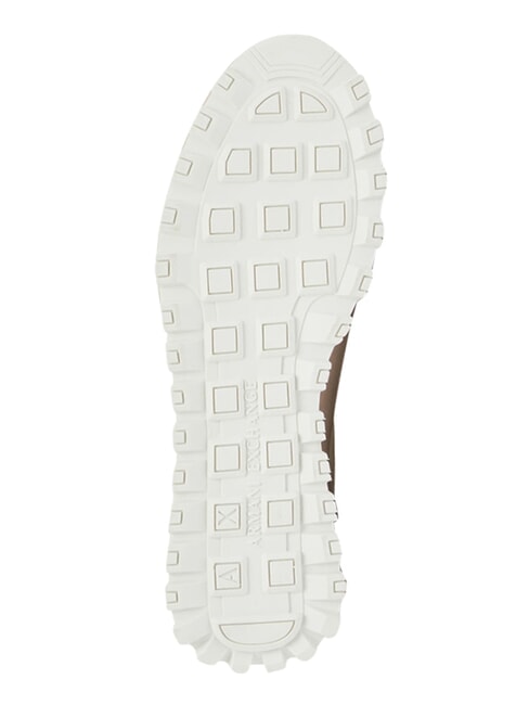 DROP MICROSUEDE Sneaker mit seitlichem Logo Sand + Cremewei&szlig; - Damenschuhe