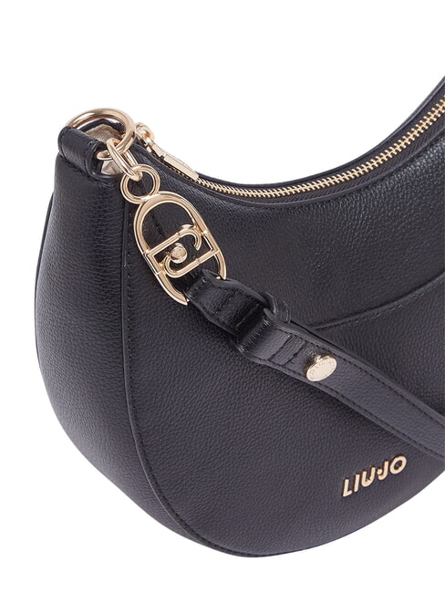 CIRRY Mittelgro&szlig;e Schultertasche mit Anh&auml;nger SCHWARZ - Damentaschen