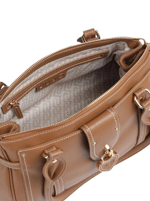 CORNIOLA Schultertasche mit abnehmbarem Schultergurt Nuss - Damentaschen