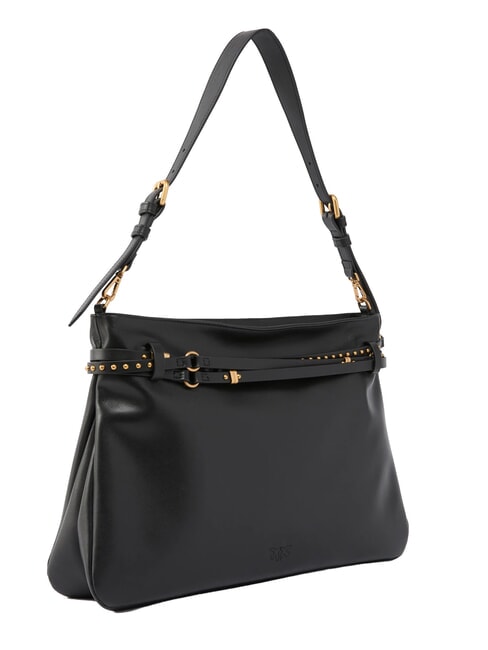 BELT BAG Gro&szlig;er Beutel schwarz-antikgold - Damentaschen