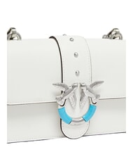 PINKO LOVE ONE MINI Mini-Tasche Wei&szlig;wolken-matt. Silber - Damentaschen - 3