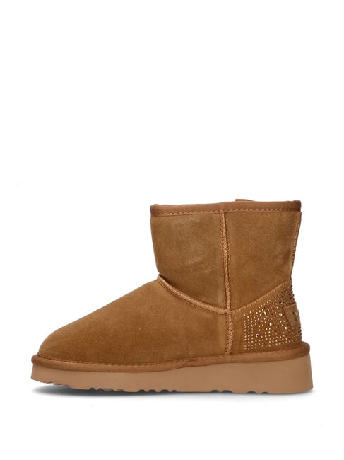 GEO Lederstiefeletten Kamel - Damenschuhe