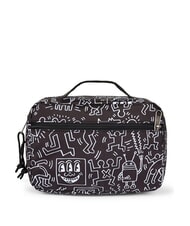 EASTPAK ROAD KIT Reise-Kosmetikkoffer mit Aufh&auml;nger Keith Haring Black - Beauty-Case - 2