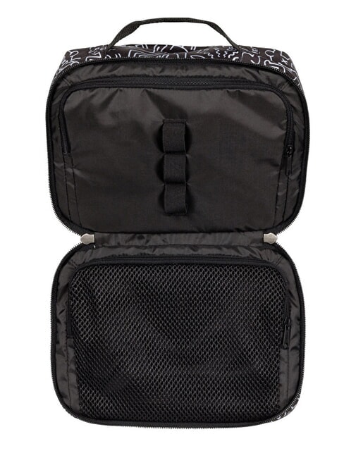 ROAD KIT Reise-Kosmetikkoffer mit Aufh&auml;nger Keith Haring Black - Beauty-Case
