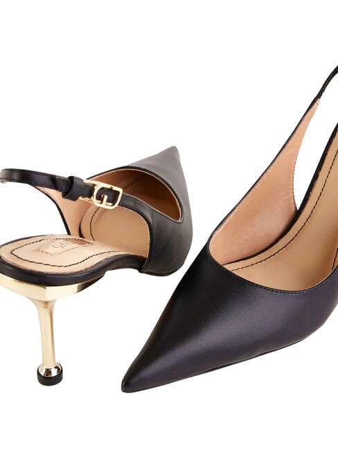 CRISTEL Chanel-Dekollet&eacute; aus Leder SCHWARZ - Damenschuhe