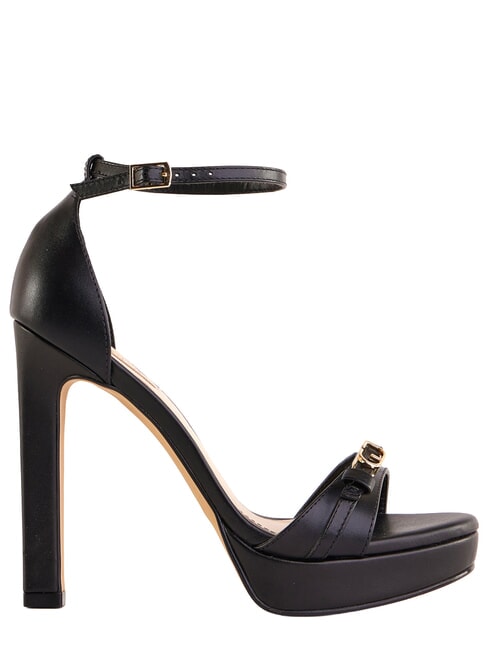 LIZ Hohe Ledersandalen SCHWARZ - Damenschuhe