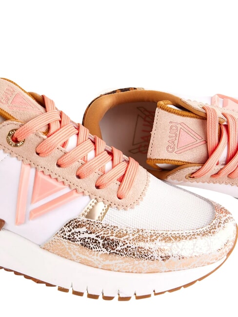 ICONICA BOOM DAY Ledersneakers WEISS / PLATIN - Damenschuhe