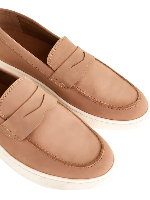DENIS Ledermokassins Sand - Damenschuhe