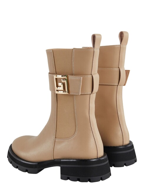 ARIEL Lederstiefelette Sand - Damenschuhe