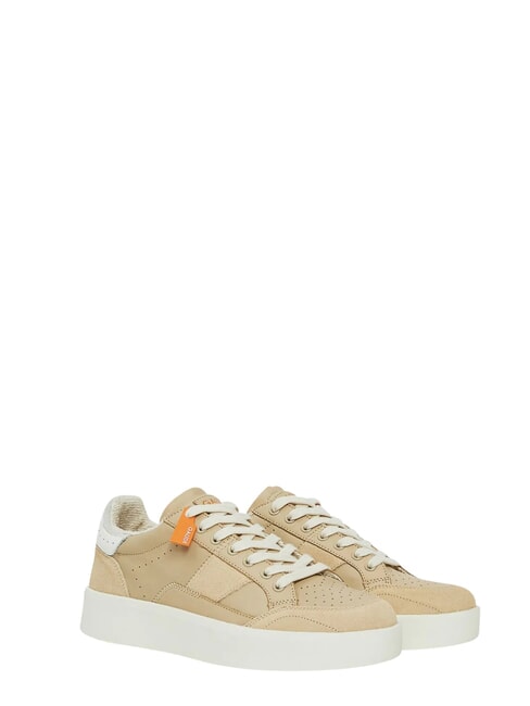 FUSION Ledersneakers BEIGE - Herrenschuhe