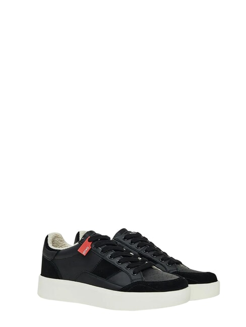 FUSION Ledersneakers SCHWARZ - Herrenschuhe