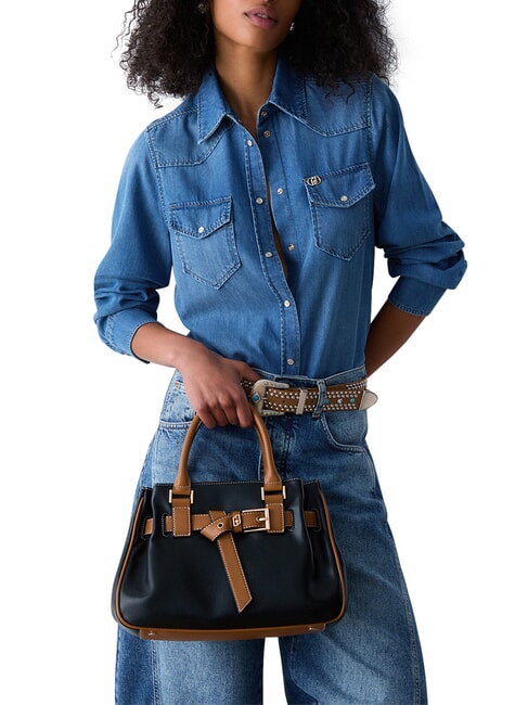 CORALLO Handtasche mit Schulterriemen SCHWARZ - Damentaschen