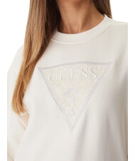 GUESS TRIANGLE LACE Sweatshirt cremwhi - Sweatshirts Damen - 3