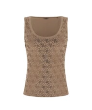 GUESS 4G ALLOVER Spitze Walnussschale - T-Shirts und Tops f&uuml;r Damen - 3