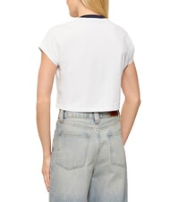 GUESS SCRIPT CROP Kurzes T-Shirt purwei&szlig; - T-Shirts und Tops f&uuml;r Damen - 2