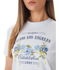 GUESS FLOWERS BOX Baumwoll-T-Shirt himmelhoch - T-Shirts und Tops f&uuml;r Damen - 3