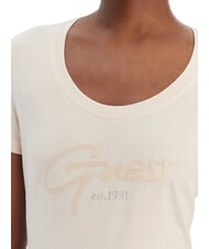 GUESS SCRIPT Baumwoll-T-Shirt kosmische Vanille - T-Shirts und Tops f&uuml;r Damen - 3