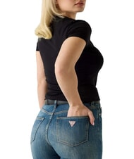 GUESS SCRIPT Baumwoll-T-Shirt jetbla - T-Shirts und Tops f&uuml;r Damen - 2