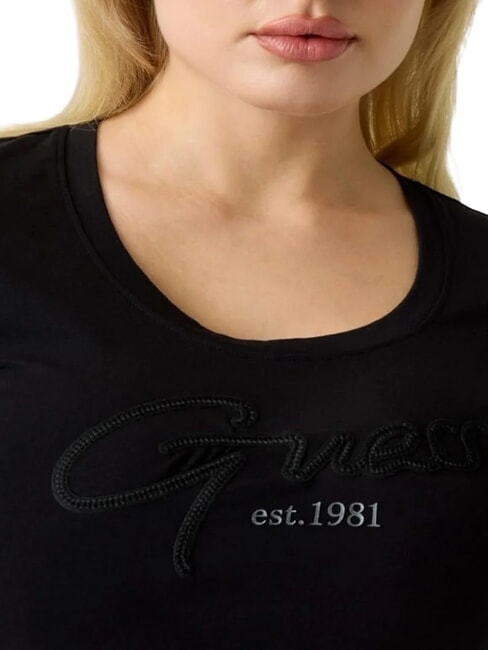 SCRIPT Baumwoll-T-Shirt jetbla - T-Shirts und Tops f&uuml;r Damen