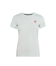 GUESS MINI TRIANGLE Schmal geschnittenes T-Shirt nebliges Blaugr&uuml;n - T-Shirts und Tops f&uuml;r Damen - 3
