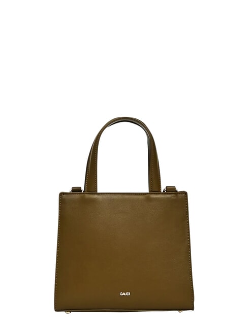 ADA VELUR S Kleine Tasche mit Samteins&auml;tzen MILIT&Auml;R - Damentaschen