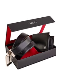 GAUD&Igrave; GIFT BOX G&uuml;rtel- und Geldb&ouml;rsen-Set schwarz/sand - G&uuml;rtel - 3