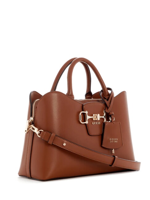 JANIE Handtasche mit Schulterriemen COGNAC - Damentaschen