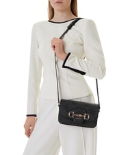 GUESS JANIE LOGO Mini-Schultertasche Kohle - Damentaschen - 5