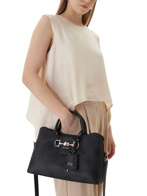 JANIE LOGO Handtasche mit Schulterriemen Kohle - Damentaschen