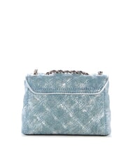 GUESS GIULLY 2 DENIM Schultertasche / Umh&auml;ngetasche Metallic-Denim - Damentaschen - 3