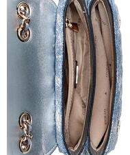 GUESS GIULLY 2 DENIM Schultertasche / Umh&auml;ngetasche Metallic-Denim - Damentaschen - 4