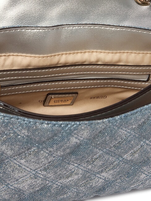 GIULLY 2 DENIM Schultertasche / Umh&auml;ngetasche Metallic-Denim - Damentaschen