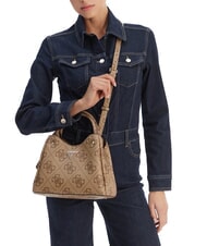 GUESS MERIDIAN 2 Handtasche mit Schulterriemen MILCH-LOGO - Damentaschen - 2