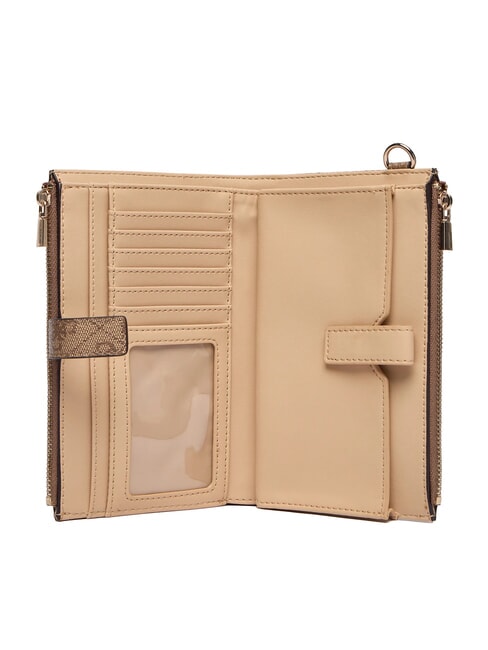 LAUREL 2 Logo-Geldb&ouml;rse Latte-Logo / braun - Brieftaschen Damen